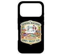 The Sewing Machine is Calling and I Must Go Quilting Quilter Quilter Coque pour iPhone 17 Pro