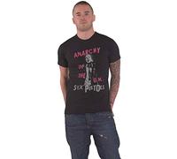 The Sex Pistols T Shirt Anarchy in The UK Band Logo Nouveau Officiel Homme Noir, Noir , Large
