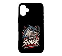 The Shark Smells Like Dead Money Funny Poker Player Coque pour iPhone 16 Plus