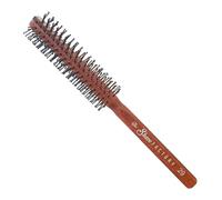 THE SHAVE FACTORY Brosse Ronde en Bois Antistatique - Modèle Marron 29 - Brosse à Cheveux Antistatique pour Séchage, Bouclage & Lissage - Pour Salon & Usage Domestique