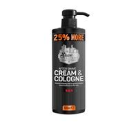 THE SHAVE FACTORY Crème Après-Rasage & Eau de Cologne - Ruby 500ml - Lotion 2-en-1 Hydratante et Apaisante Après Rasage - Parfum Rafraîchissant pour un Confort Durable