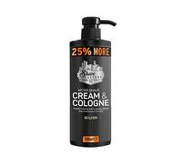 The Shave Factory Crème après-rasage et eau de Cologne 2 en 1 500 ml 25% plus - Pour les barbiers professionnels et les amateurs de rasage traditionnels (doré)