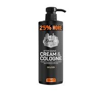 The Shave Factory Crème après-rasage et eau de Cologne 2 en 1 500 ml 25% plus - Pour les barbiers professionnels et les amateurs de rasage traditionnels (doré)