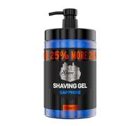 THE SHAVE FACTORY Gel de Rasage - Sapphire 1250ml - Rasage Ultra-Doux, Hydratation et Protection pour Hommes - Gel Raffiné pour un Rasage Précis et Rafraîchissant