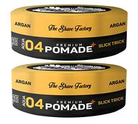 The Shave Factory Lot de 2 pommade premium the shave factory - Aqua 04 Slick Trick - 150 ml - Tenue extra forte - Extra brillant