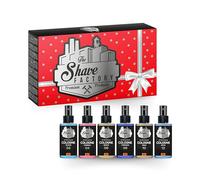 THE SHAVE FACTORY Luxury After Shave Cologne Gift Set - Set 2-6 X 50ml - Collection de Parfums with Effets Apaisants & Rafraîchissants - Boîte-Cadeau Élégante - Idéal for Usage Quotidien & Voyage