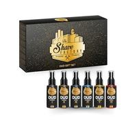 THE SHAVE FACTORY Luxury After Shave Cologne Gift Set - Set 3-6 X 50ml - Collection de Parfums with Effets Apaisants & Rafraîchissants - Boîte-Cadeau Élégante - Idéal for Usage Quotidien & Voyage