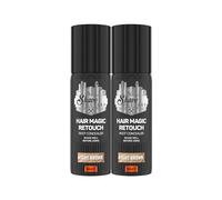 The Shave Factory Magic Retouch Spray - Masquer en quelques secondes sans problème avec votre propre couleur de cheveux pour un look impeccable 100 ml (marron clair, lot de 2)