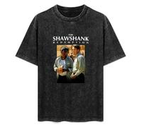 The Shawshank Redemption Movie Poster Men's T-Shirt Unisex Black Men Tees L