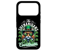 The Shenanigans Coordinator - Funny St. Patrick’s Cat Coque pour iPhone 17 Pro