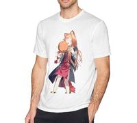 The Shield Hero 5 Men's Short Sleeve T-Shirt Cotton Shirt for Sport Black Manches Courtes(XX-Large)