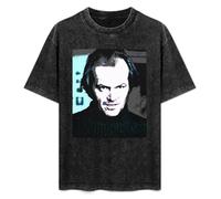 The Shining Jack Nicholson King Horror Movie Fan Men's T-Shirt Unisex Black Men Tees M