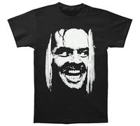 The Shining Men's Here's Johnny T Shirt Fashion Retro Clothing Round Neck Short Sleeves Black 3XL