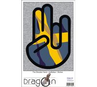 The Shocker main autocollants Decal Sticker 15 cm Autocollant pour voiture außenklebend Contour noir avec drapeau Sweden de la Suède