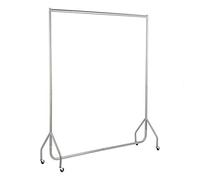 The Shopfitting Shop Tringle à vêtements Robuste Gris Argent 6 cm x 5 m vêtements Support de Rangement 32 mm Tube en Acier