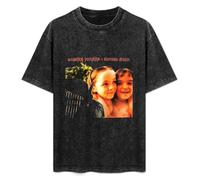 The Siamese Dream Men's Unisex Black Cotton Print Tees T-Shirt Black L