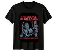 The Silence of The Lambs (1991) Movie Poster Inspired T-Shirt Retro 80s Tee Black 3XL