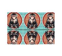 The Silent Monkey Bannière festive créant une atmosphère de Noël 119,4 x 180,3 cm