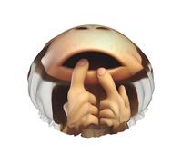The Silent Monkey Bonnet de douche réutilisable double couche étanche avec bande élastique pour le bain, le spa, le salon de douche pour homme et femme