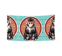 The Silent Monkey Drapeau décoratif à suspendre 177,8 x 88,9 cm