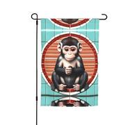 The Silent Monkey Drapeau décoratif de jardin 30,5 x 45,7 cm Anti-plis et anti-décoloration Convient pour jardin, jardin, pelouse, balcon