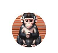 The Silent Monkey Lot de 4 désodorisants pour voiture Parfum lavande longue durée à suspendre pour intérieur de véhicule, décoration parfumée double face pour voiture, maison, armoire