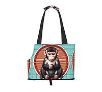 The Silent Monkey Sac à bandoulière pliable et portable pour animaux de compagnie