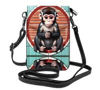 The Silent Monkey Sac à bandoulière pour femme Motif singe Idéal pour les voyages et le shopping