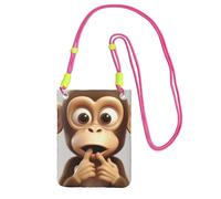 The Silent Monkey Sac à bandoulière pour téléphone portable et femme - Étanche - Mini sac à main pour téléphone portable - Petit sac à bandoulière avec sangle réglable - Pochette de voyage pour