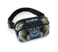 The Silent Monkey Sac banane tendance avec sangle réglable pour entraînement en plein air cyclisme Unisexe Blanc 20 x 13 cm, blanc, 20x13cm, Sac banane