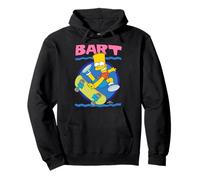 The Simpsons 90's Art Style Bart Ridding Skateboard Sweat à Capuche
