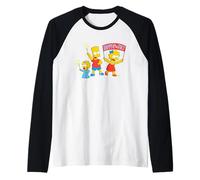 The Simpsons Bart Lisa Maggie Happy 4th of July America USA Manche Raglan