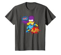 The Simpsons Bart Simpson Bartman Super Hero Sound Effects T-Shirt, Enfant, Asphalte, 12 Ans