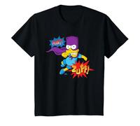The Simpsons Bart Simpson Bartman Super Hero Sound Effects T-Shirt, Enfant, Noir, 2 Ans