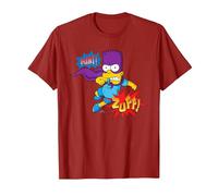 The Simpsons Bart Simpson Bartman Super Hero Sound Effects T-Shirt, Homme, Canneberge, 3XL