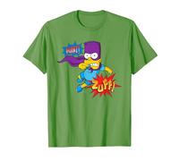 The Simpsons Bart Simpson Bartman Super Hero Sound Effects T-Shirt, Homme, Herbe, 3XL