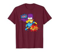 The Simpsons Bart Simpson Bartman Super Hero Sound Effects T-Shirt, Homme, Marron, 3XL