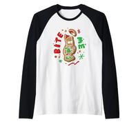 The Simpsons Bart Simpson Bite Me Christmas Elf Cookie Manche Raglan