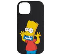 The Simpsons Bart Simpson Bouche grossière Noir Coque pour iPhone 14