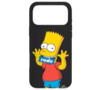 The Simpsons Bart Simpson Bouche grossière Noir Coque pour iPhone 17 Pro Max