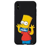 The Simpsons Bart Simpson Bouche grossière Noir Coque pour iPhone XS Max