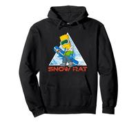 The Simpsons Bart Simpson Snowboarding Snow Rat Sweat à Capuche