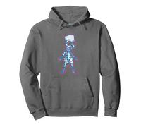 The Simpsons Bart Simpson Way in Trouble X-Ray Sweat à Capuche, Unisexe pour Adultes, Asphalte, M