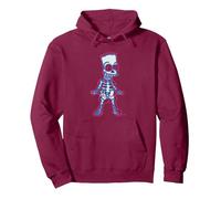 The Simpsons Bart Simpson Way in Trouble X-Ray Sweat à Capuche, Unisexe pour Adultes, Marron, S