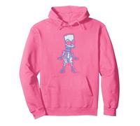 The Simpsons Bart Simpson Way in Trouble X-Ray Sweat à Capuche, Unisexe pour Adultes, Rose Vif, XL