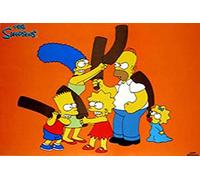 The simpsons-family-motif fighting affiche de cinéma movie motifs-dimensions : 91,5 x 61 cm