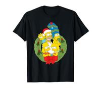 The Simpsons Holiday Family Christmas Wreath T-Shirt
