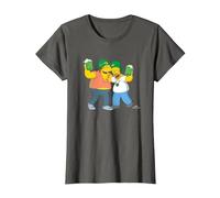 The Simpsons Homer and Barney Cheers to St. Patrick’s Day T-Shirt, Femme, Asphalte, XL