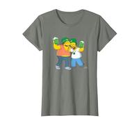 The Simpsons Homer and Barney Cheers to St. Patrick’s Day T-Shirt, Femme, Vert Kaki chiné, 3XL