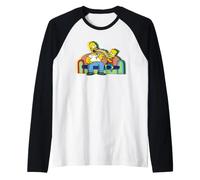 The Simpsons Homer and Bart Sandwich Pop Art Couch Gag Manche Raglan